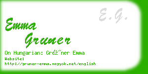 emma gruner business card